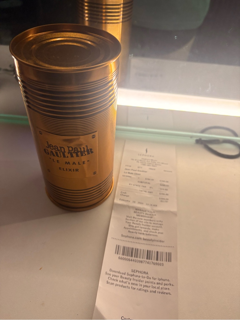Jean Paul Gaultier Gold Tin Le Male Elixir Fragrance